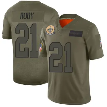 Top-selling Item] Bradley Roby 21 New Orleans Saints White Vapor Limited 3D  Unisex Jersey