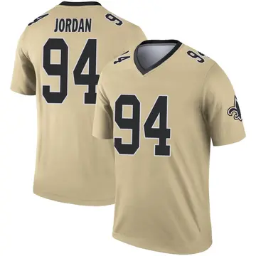 Men's New Orleans Saints Cam Jordan #94 Legend Black T-Shirt