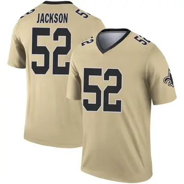 D'Marco Jackson Men's Nike Black New Orleans Saints Vapor Untouchable Custom Elite Jersey