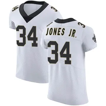 Tony Jones Jr Men's Nike White New Orleans Saints Alternate Custom Game Jersey Size: Small