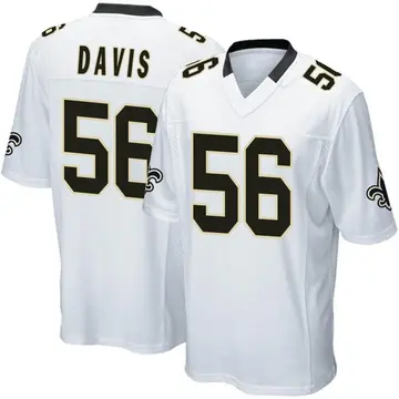 New Orleans Saints Demario Davis Jersey Limited 100th Season Vapor Black No.56